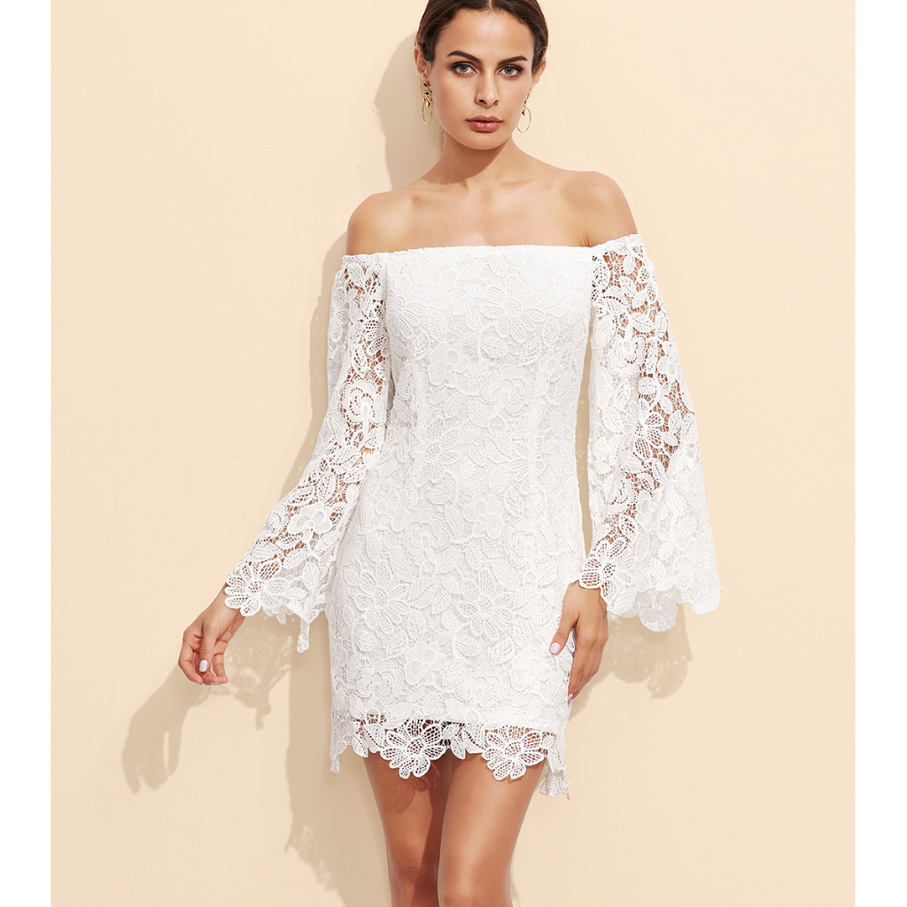 White Embroidered Dress – PRIVATE CARTEL
